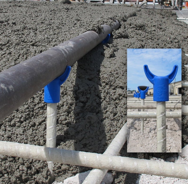 MAKO FinCap Concrete Screed Support Chairs, 100 Yokes per Bag, Spaced 3 to 4 feet (1m) Apart is Enough for a 3,000 sf Slab - Image 3